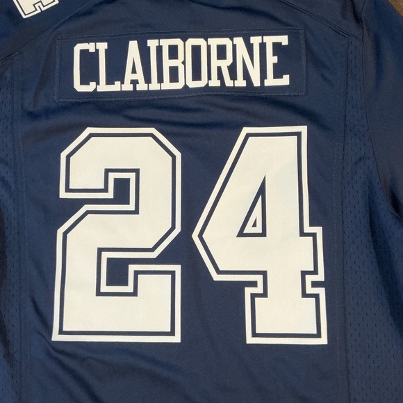 Nike NFL On Field Dallas Cowboys Claiborne #24 Jersey Men’s Large Navy - Picture 5 of 10